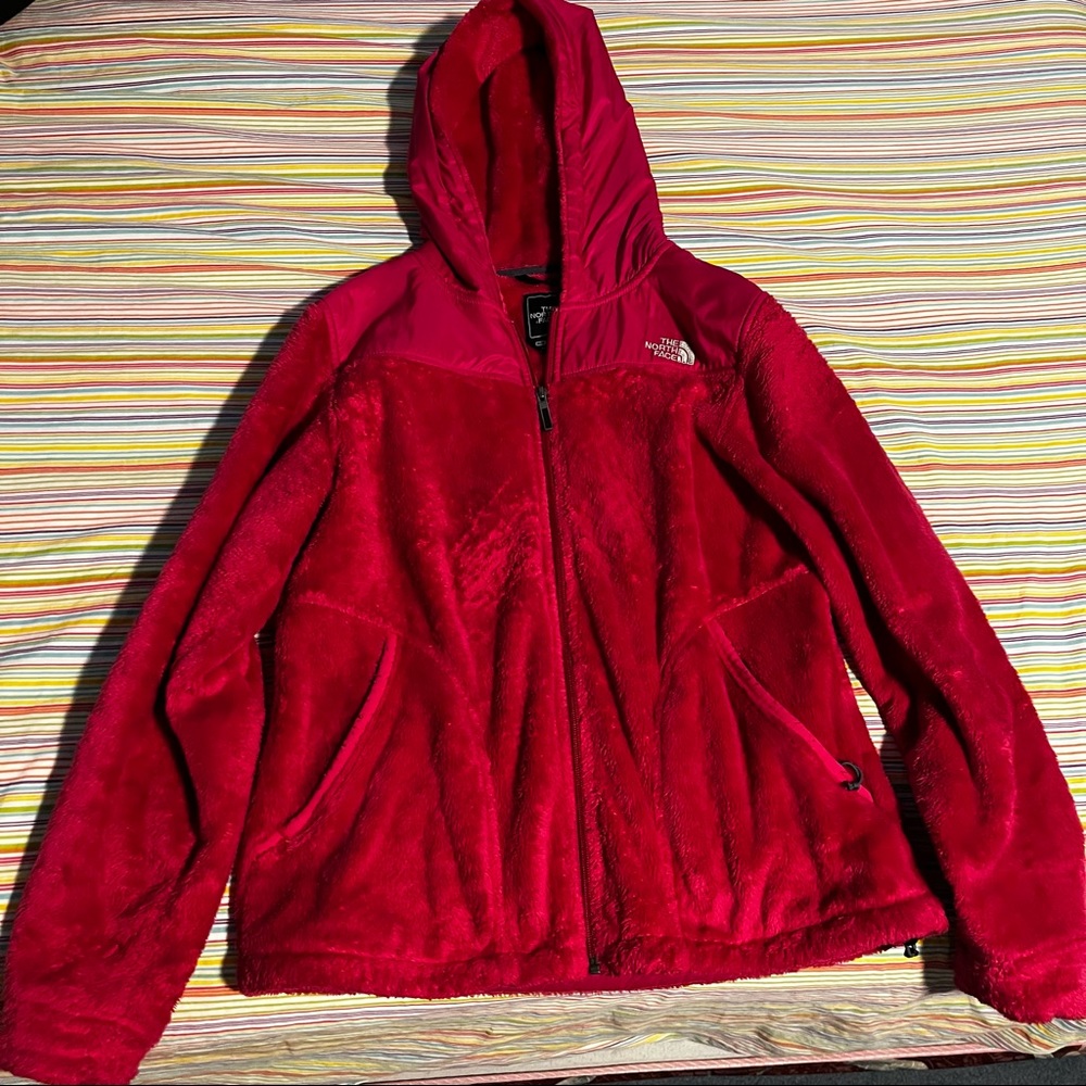 North Face fuzzy fleece jacket
